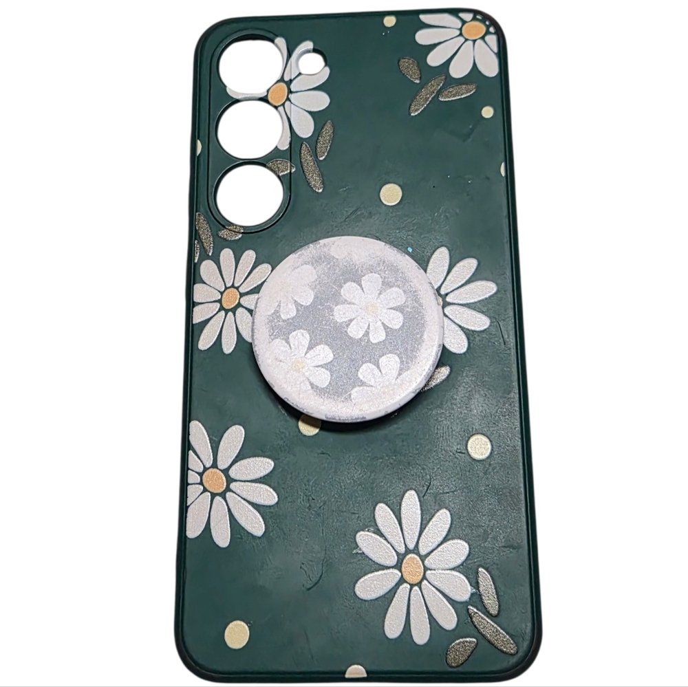 Samsung Galaxy S23 Daisy Floral Case with PopSocket